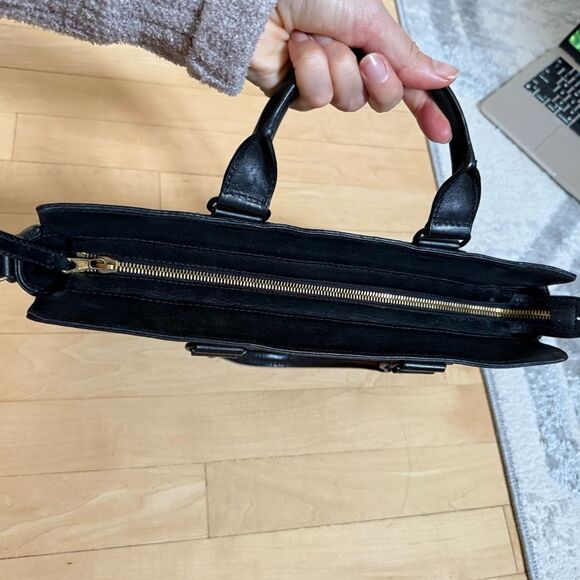 Rag & Bone Black Medium Pilot Pebbled Lambskin Leather Bag - Picture 9 of 16